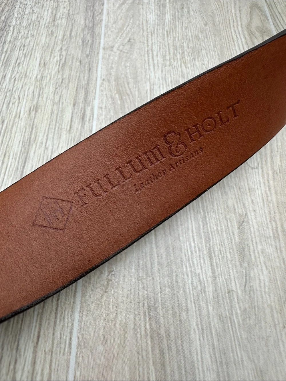 Fullum & Holt Imported Genuine Skark Skin Black Leather Men’s Belt 01102B Sz 40